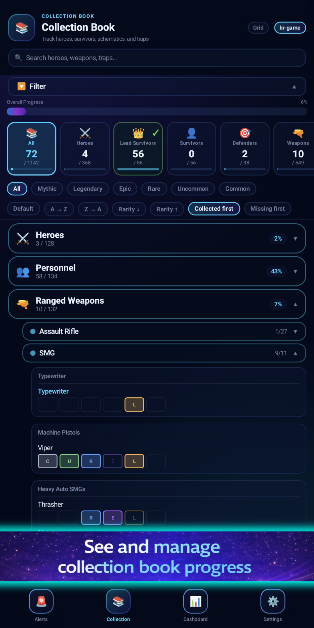 StormBook Collection Book screen preview